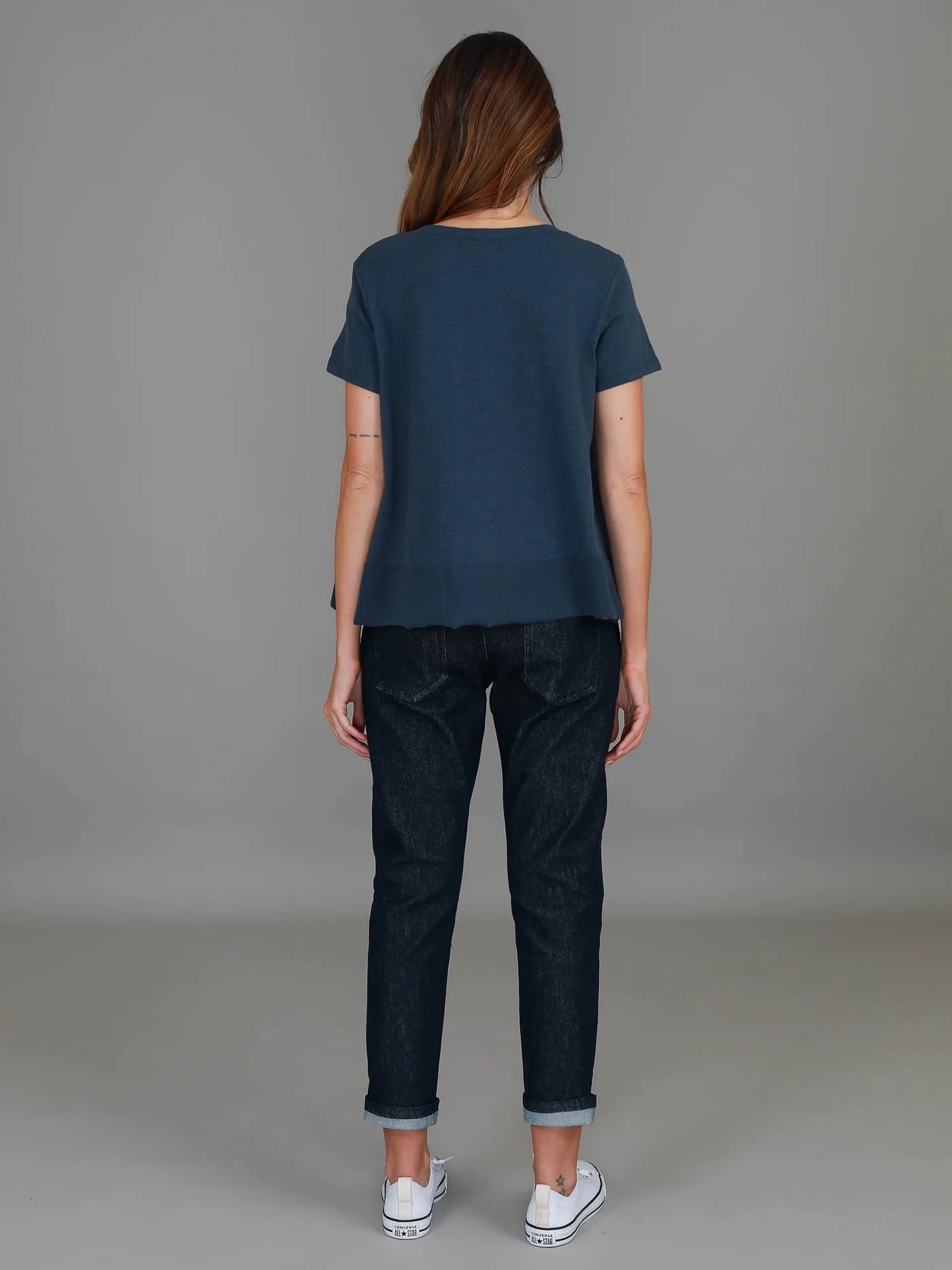 Shanti Cropped Hip-Length T-Shirt