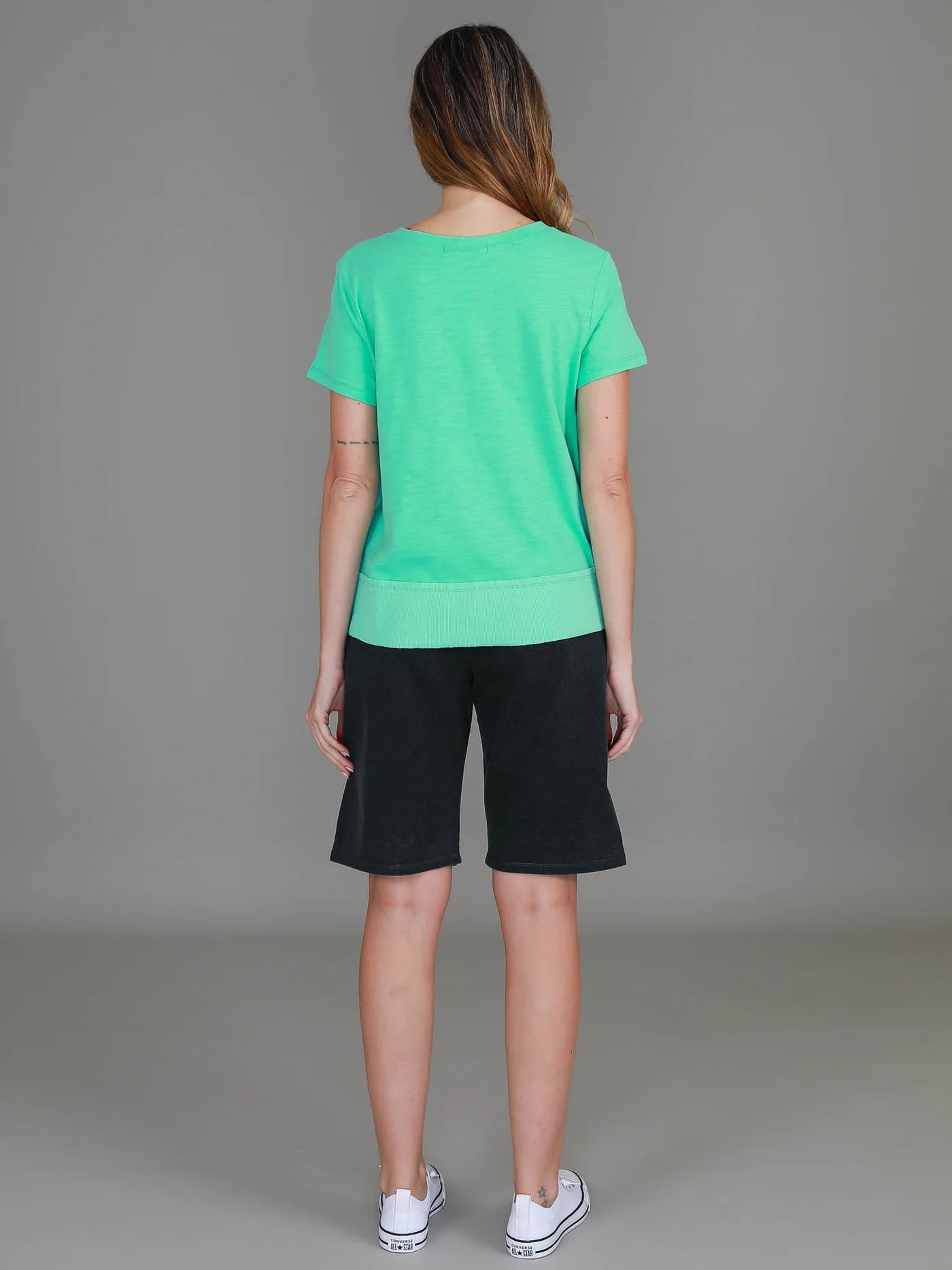 Shanti Cropped Hip-Length T-Shirt