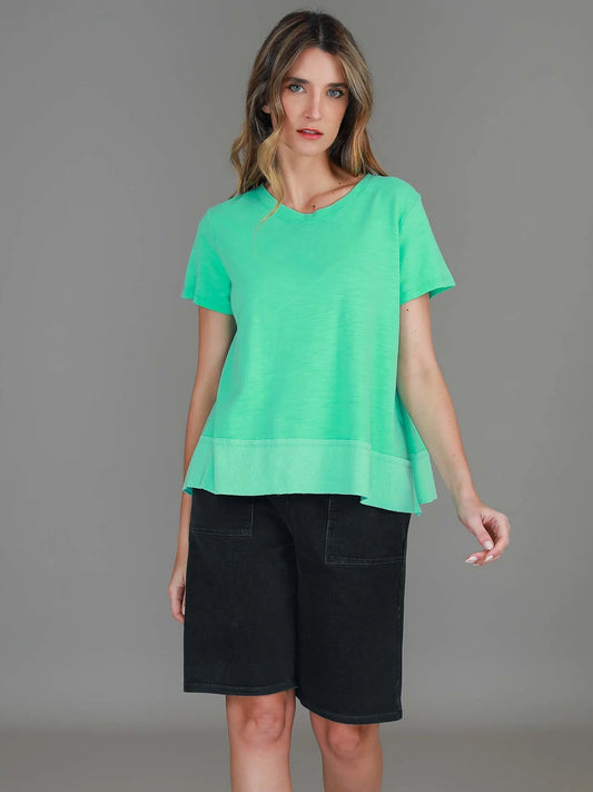 Shanti Cropped Hip-Length T-Shirt