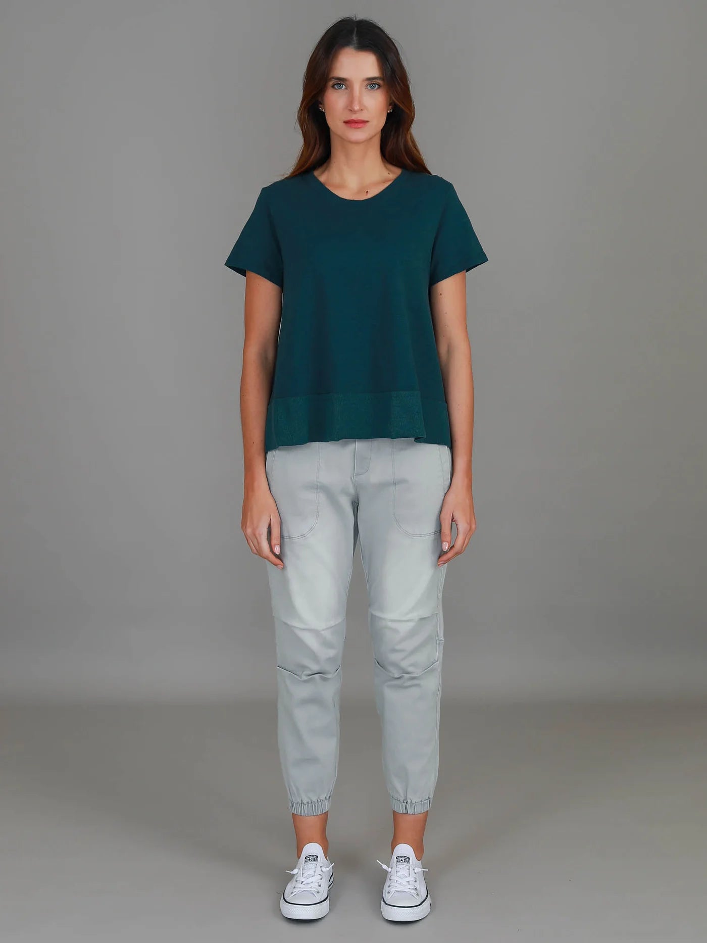 Shanti Cropped Hip-Length T-Shirt