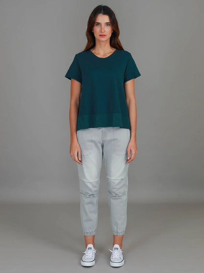 Shanti Cropped Hip-Length T-Shirt