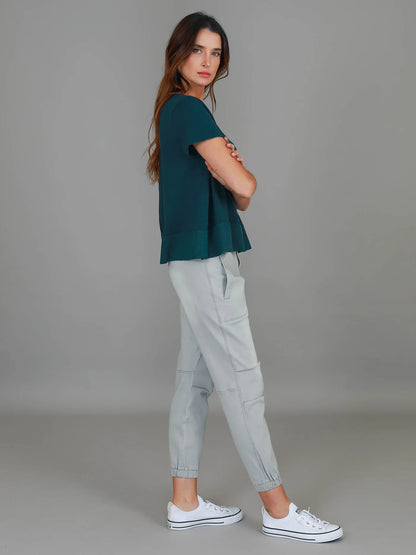 Shanti Cropped Hip-Length T-Shirt