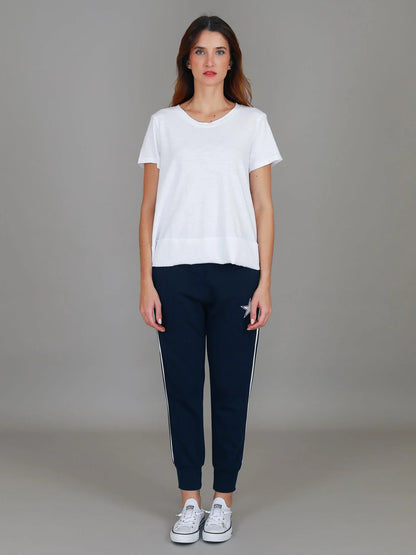 Shanti Cropped Hip-Length T-Shirt