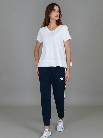 Shanti Cropped Hip-Length T-Shirt