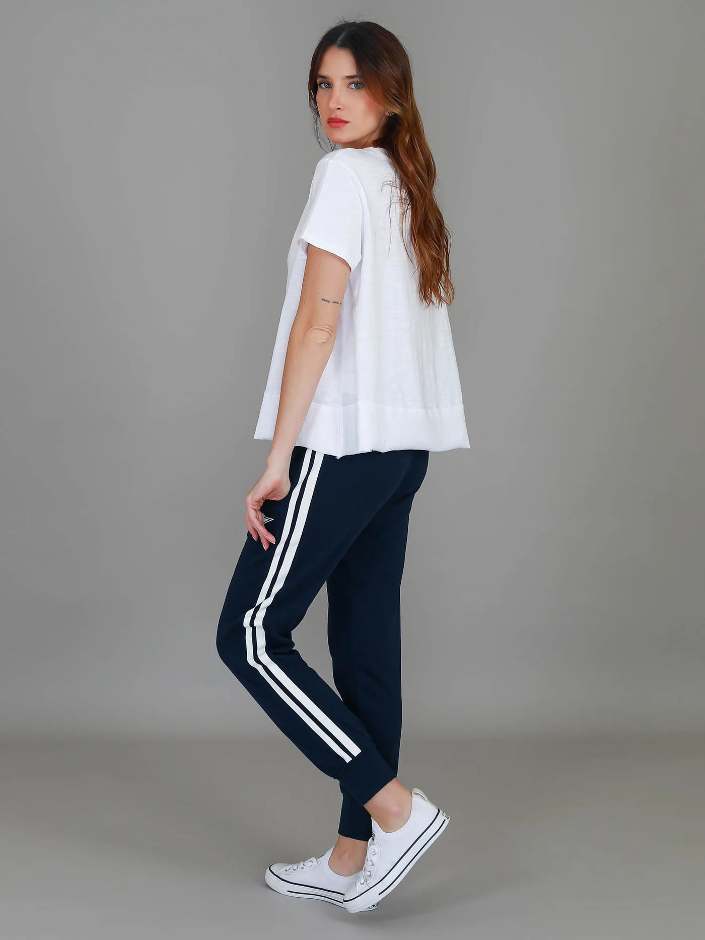 Shanti Cropped Hip-Length T-Shirt