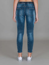 Margot Jogger Drawstring Jeans - Blue