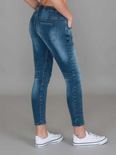 Margot Jogger Drawstring Jeans - Blue