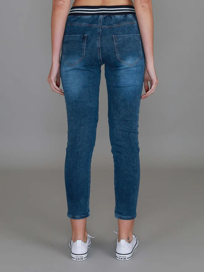 Mia Jogger Jeans - Blue Wash (Plus Size)