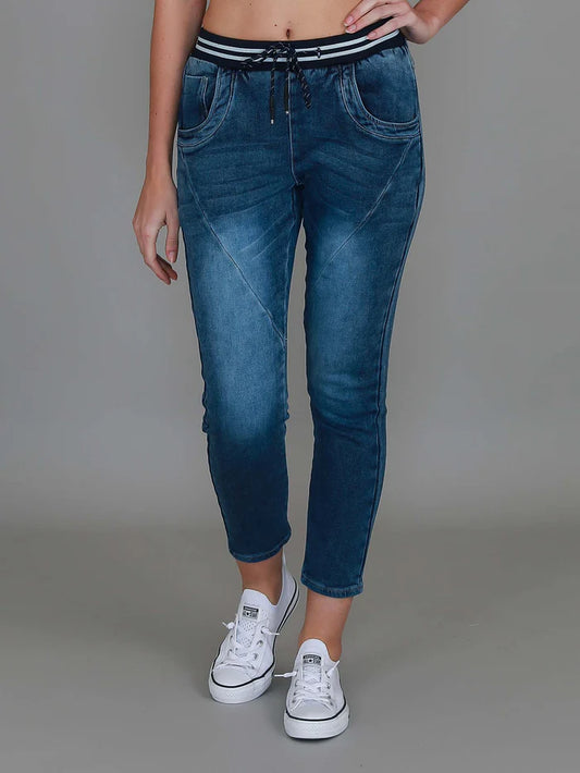 Mia Jogger Jeans - Blue Wash (Plus Size)