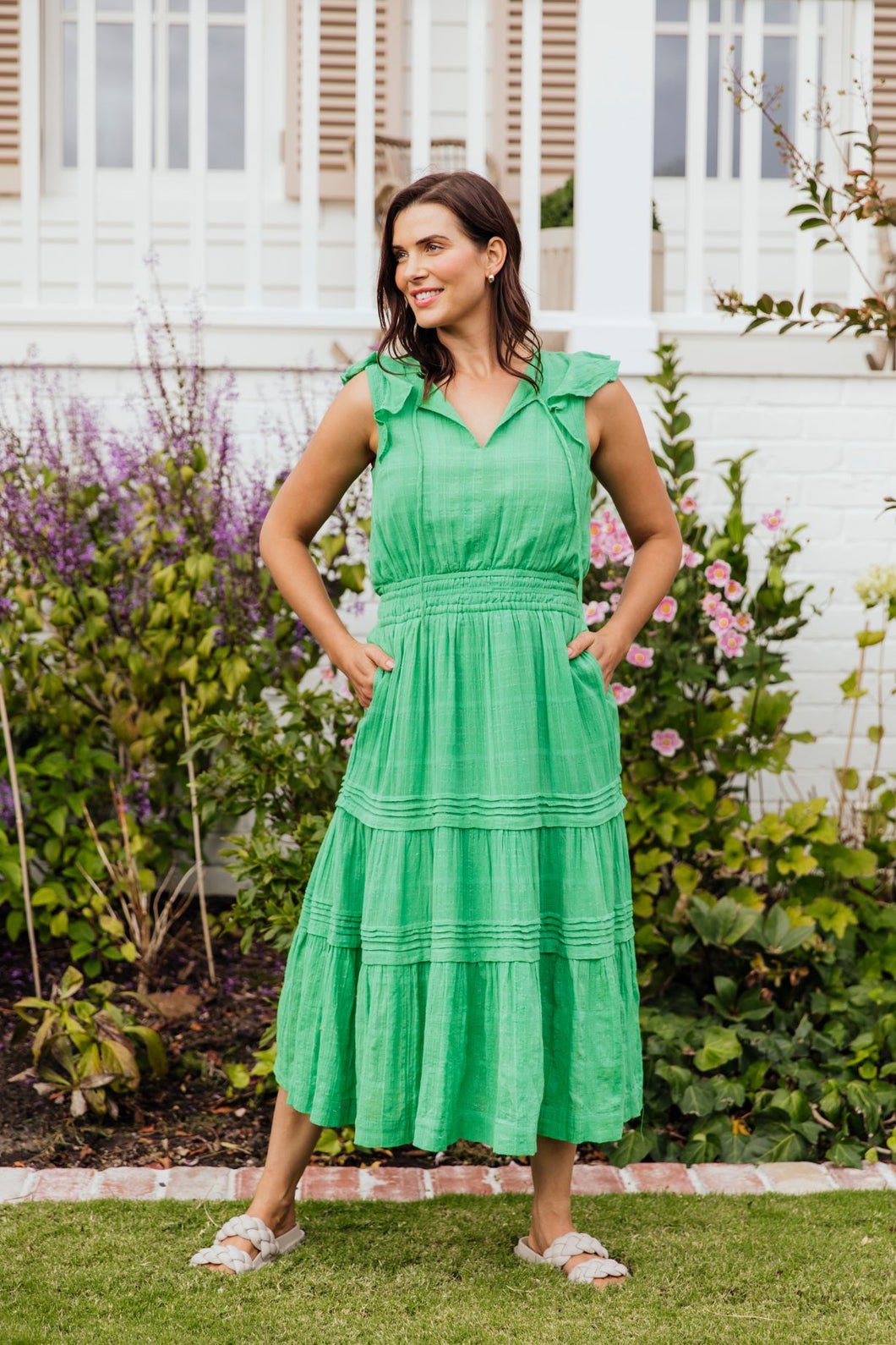 Isabella Dress - Greenbriar