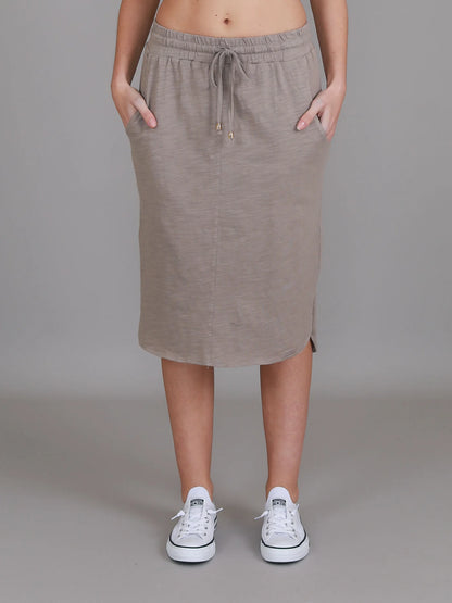 Olivia Drawstring Pencil Skirt