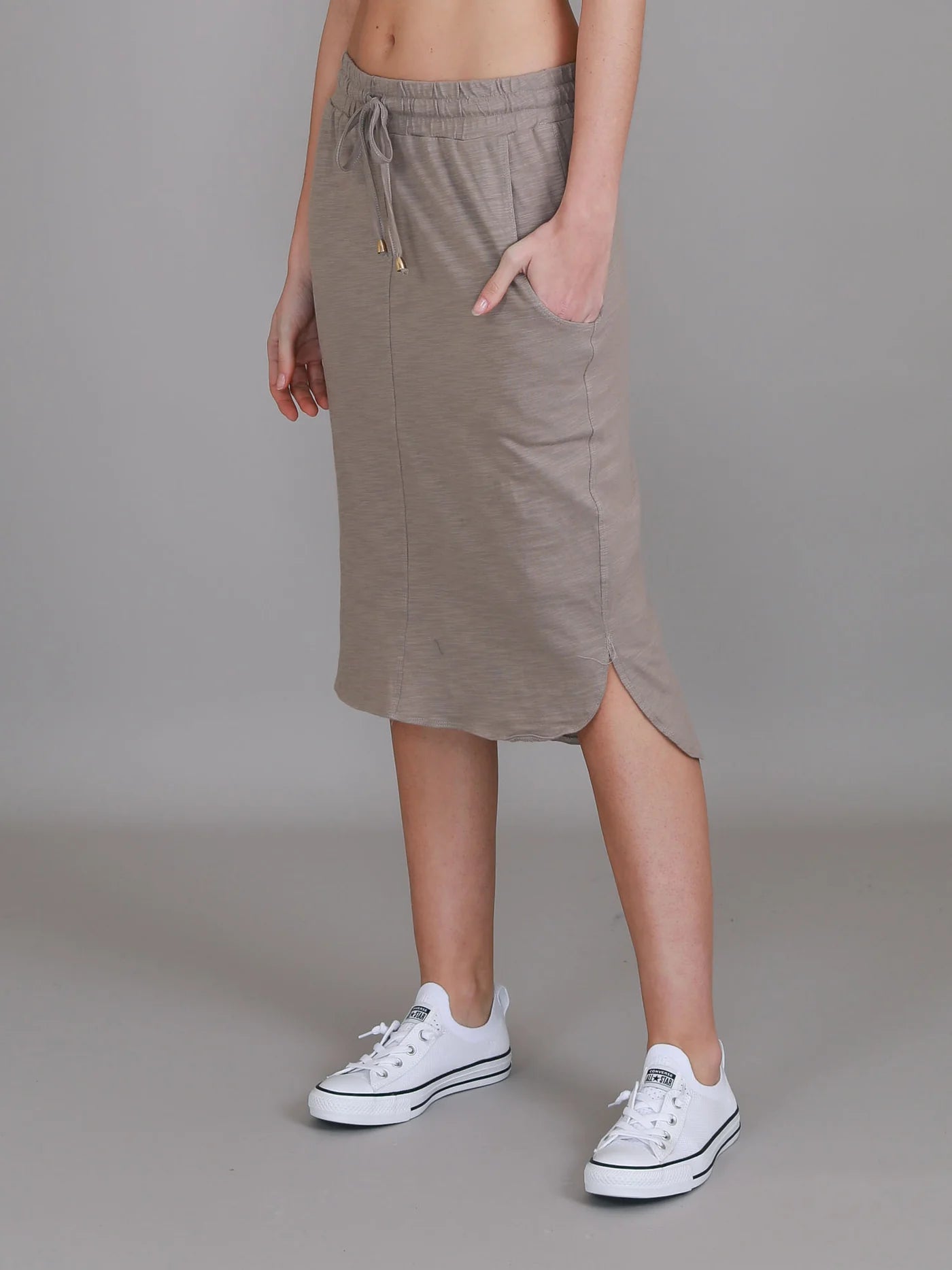 Olivia Drawstring Pencil Skirt