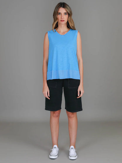 3rd Story Sonya Tank Top Blue front