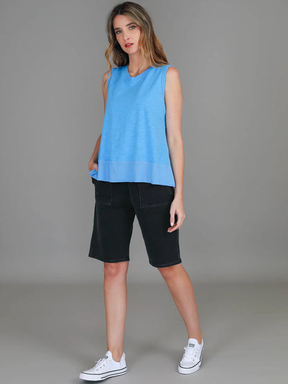 3rd Story Sonya Tank Top Blue front 