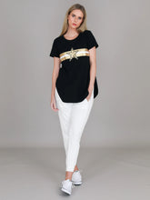 Jill Gold Star Tee - Black