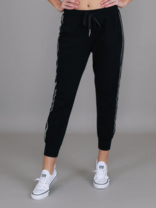 3rd Story Silver Stripe Pants, Gabby Silver Stripe Joggers