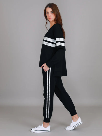 Theresa Metallic Stripe Jumper