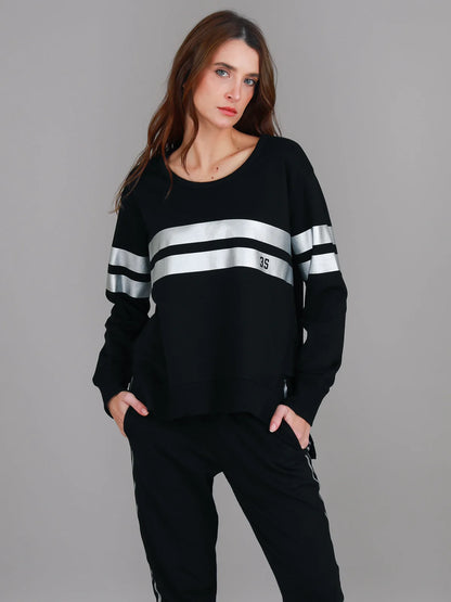 Theresa Metallic Stripe Jumper