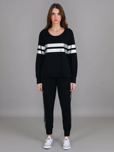 Theresa Silver Stripe Jumper 3rd Story