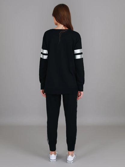 Theresa Metallic Stripe Jumper
