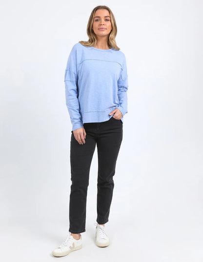 Jayne Throw On Top - Light Blue (Plus Size)