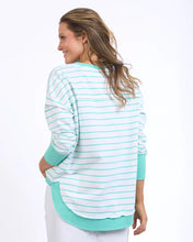 Simplified Crew - Neon Mint Stripe