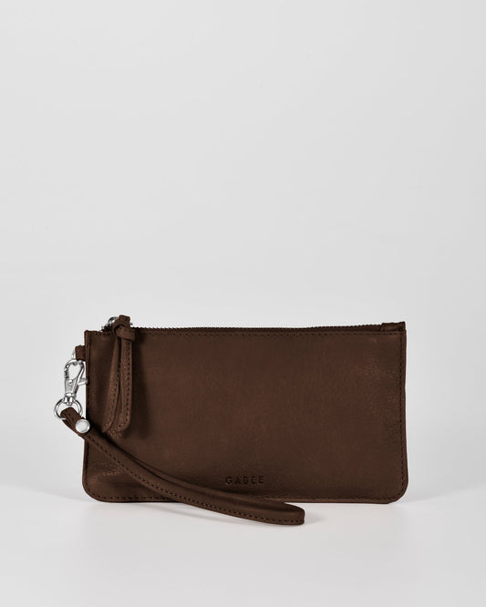 Abril Soft Leather Wristlet Purse