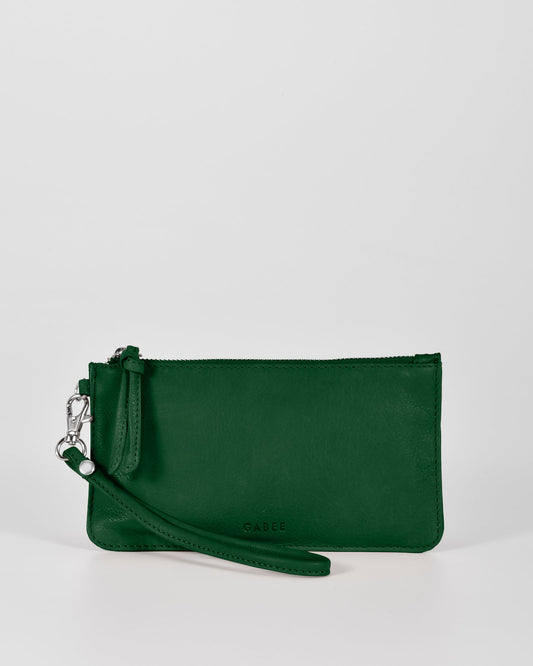 Abril Soft Leather Wristlet Purse