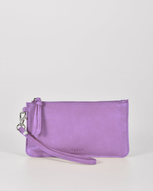 Abril Soft Leather Wristlet Purse