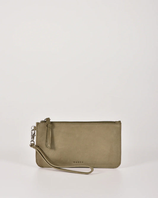 Abril Soft Leather Wristlet Purse
