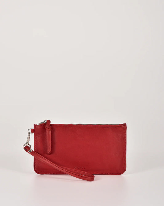 Abril Soft Leather Wristlet Purse