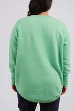 Elm long Sleeve Divine Cosy Crew Sweater, Green Elm jumper, Elm Stockist, Elm Plus size stockist