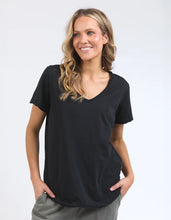 Pima V Tee - Black (Plus Size)