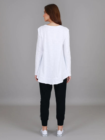 Mascot Wide Hem Long Sleeved Tee