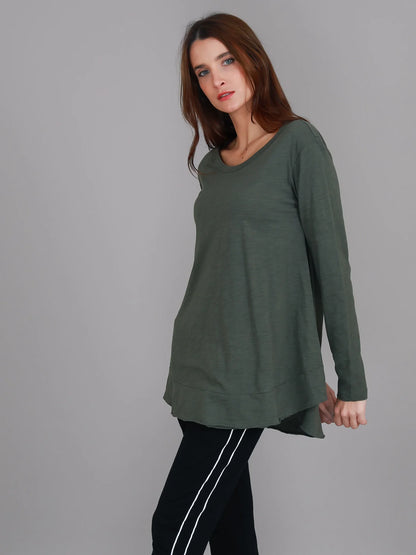 Mascot Wide Hem Long Sleeved Tee