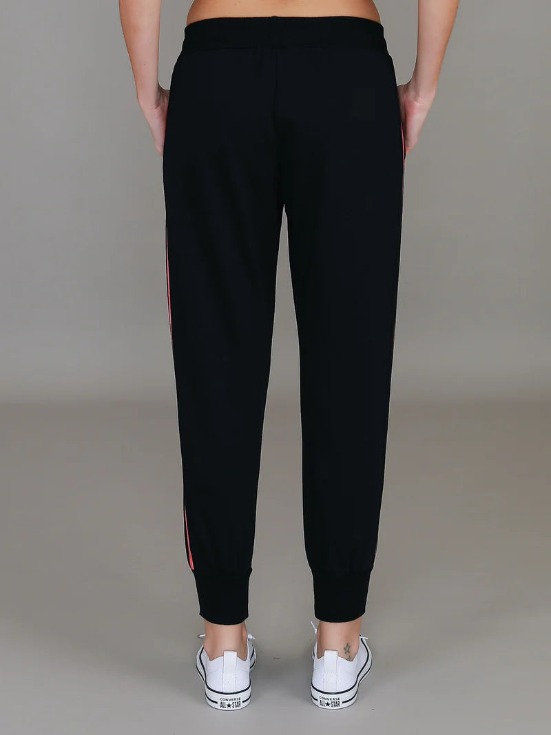 Gabby Metallic Stripe Track Pant