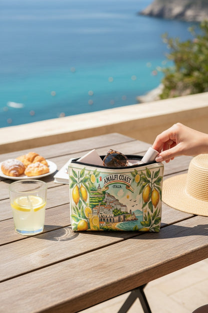 Canvas Zip Pouch - Amalfi Coasting
