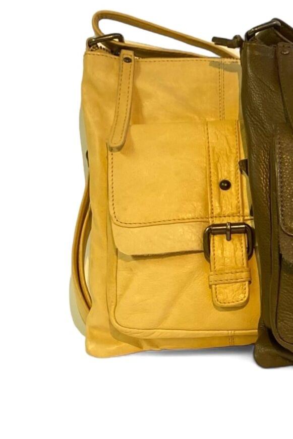 audrina leather bag mustard