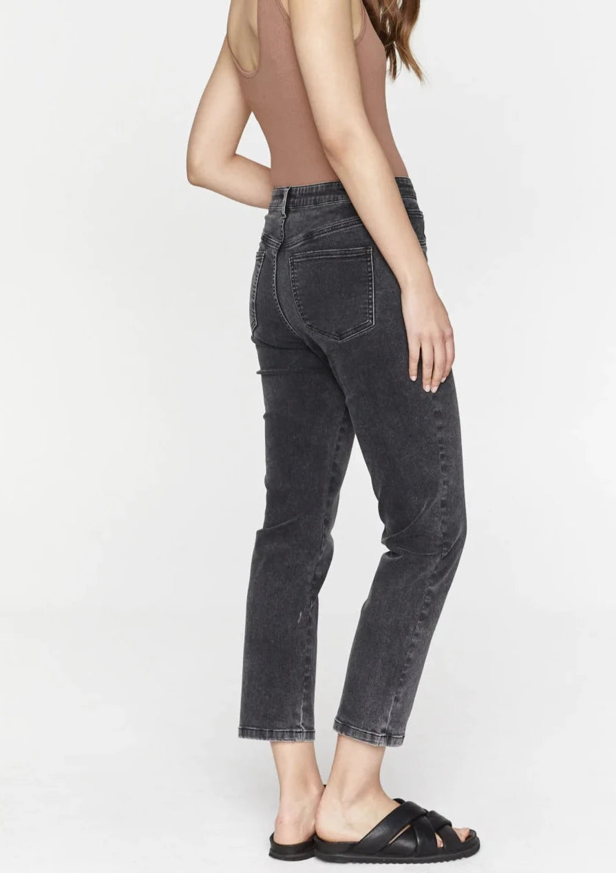 BASIC STATE SAINT ROSE NOELLE JEANS - CHARCOAL SHOP NOELLE DARK GREY JEANS SAINT ROSE STOCKISTS SAINT ROSE WEBSITE BUY SAINT ROSE NOELLE JEANS ONLINE