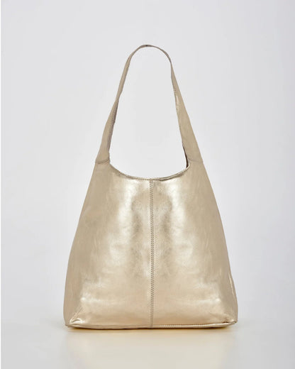 Lynx Metallic Hobo with Bonus Pouch