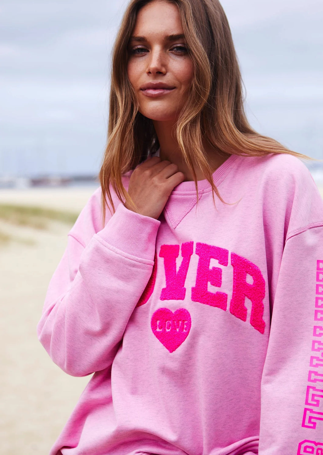 Lover Sweater - Pink Marle