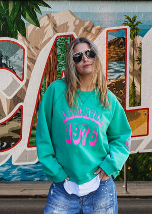 Vintage Wash 76 Sweater - Washed Green