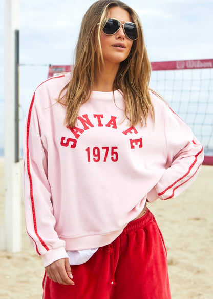 Urban Velour Sweater - Pink / Red