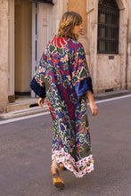 Ivana Long Kimono - Blue