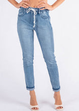 Nicky Pull on Jeans - Mid Wash Denim