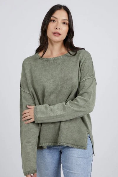 Tahlia Knit Jumper Sage Green