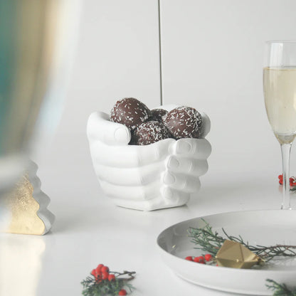 Hand Planter || White