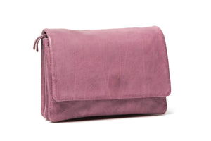 Shop Rugged Hide Alita Leather Bag, Buy Rugged Hide Alita Leather Clutch, Alita Crossbody Bag Lilac Purple