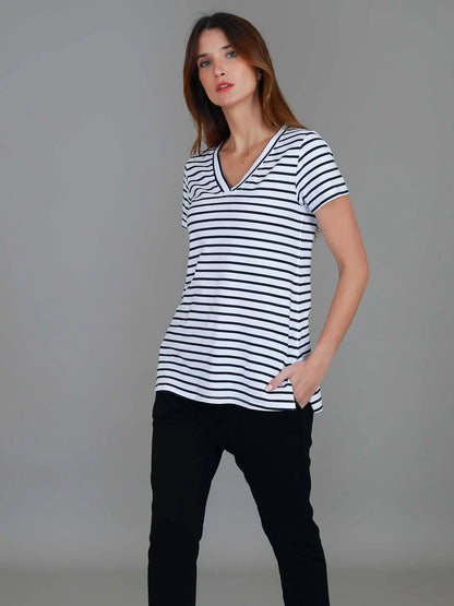 Frankie V Neck Tee