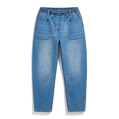 Womens Billy Barrel Leg Jeans light Wash
 